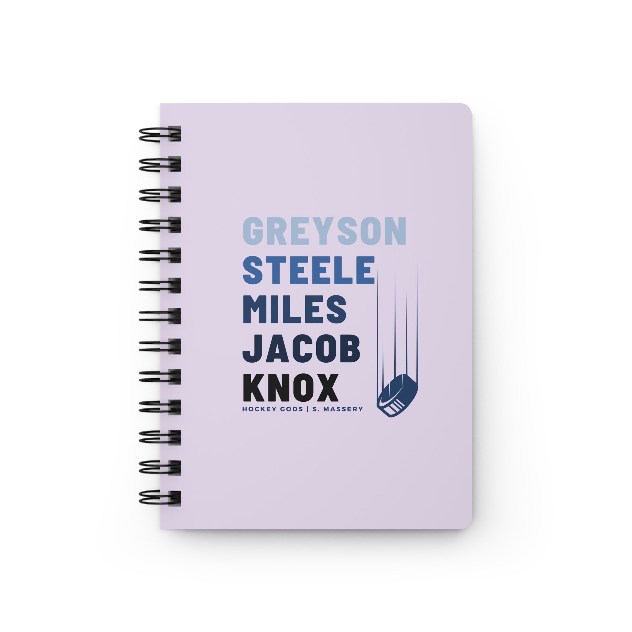 Hockey Gods Spiral Bound Notebook