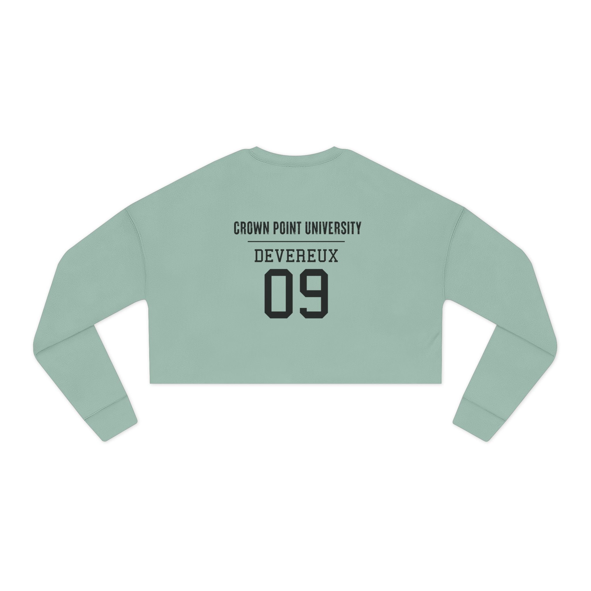 Brutal Obsession's "Obsession. Love." Cropped Graphic Sweatshirt