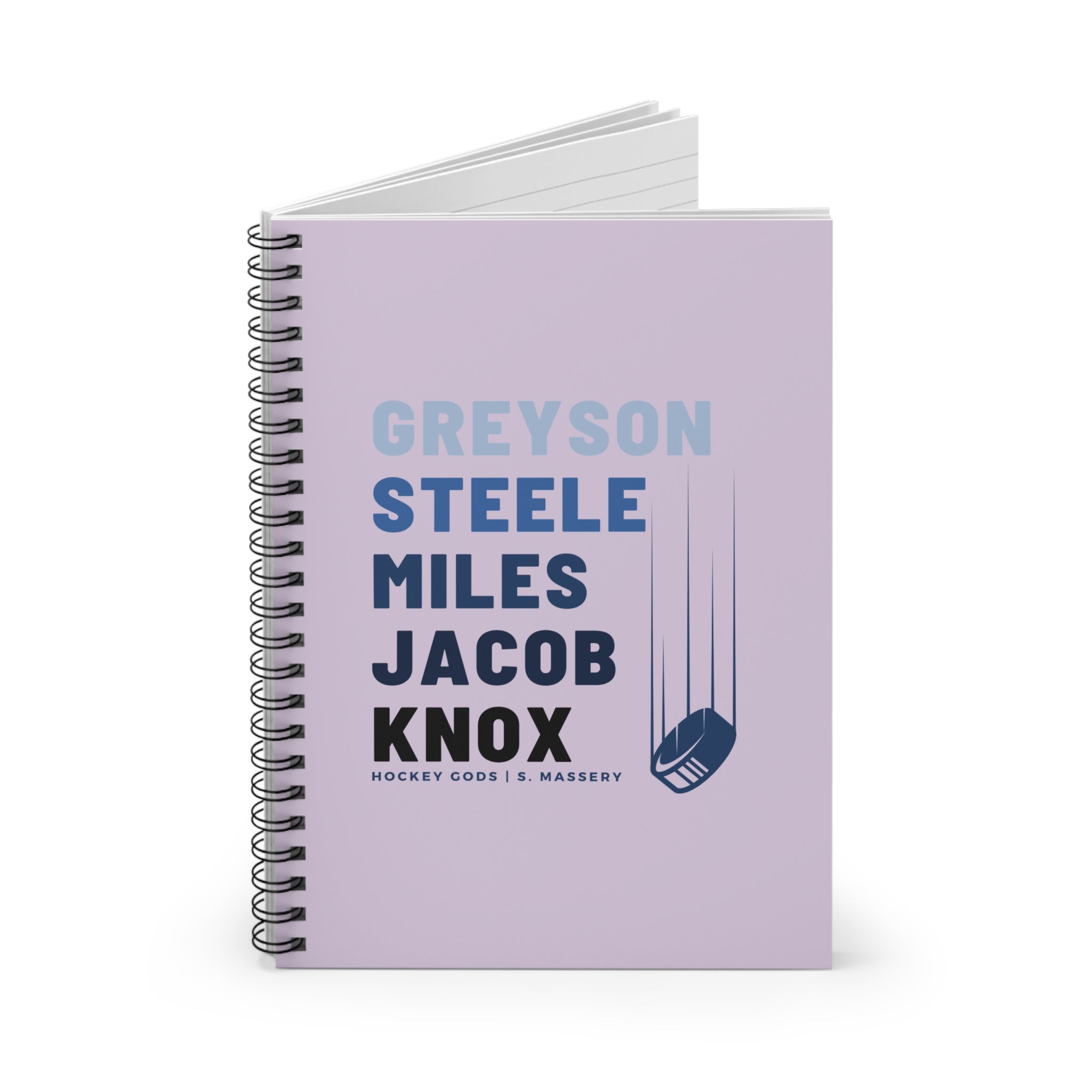 Hockey Gods Spiral Notebook