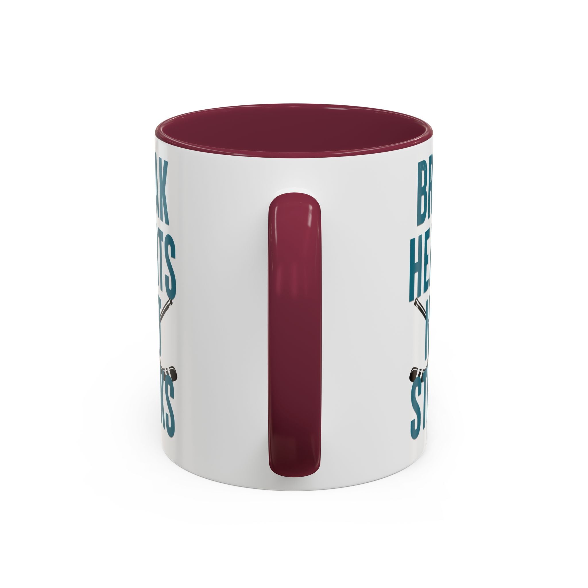 Break Hearts Not Sticks – Sassy Hockey Mug
