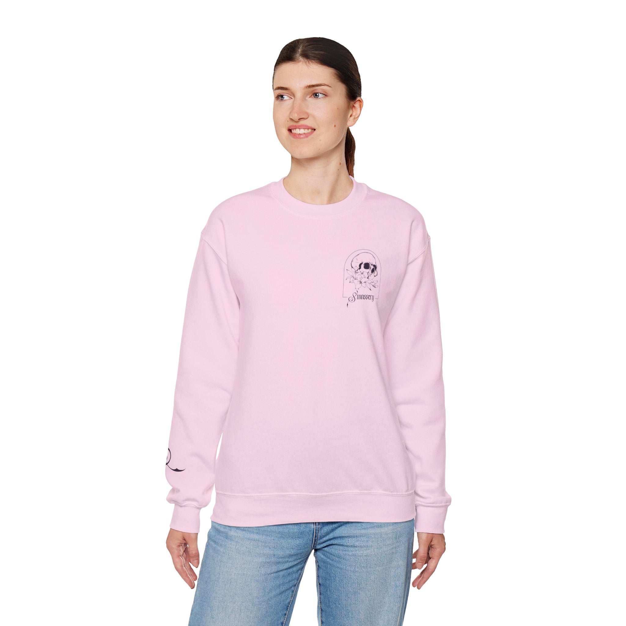 S. Massery Crewneck Sweatshirt with Sleeve Detail