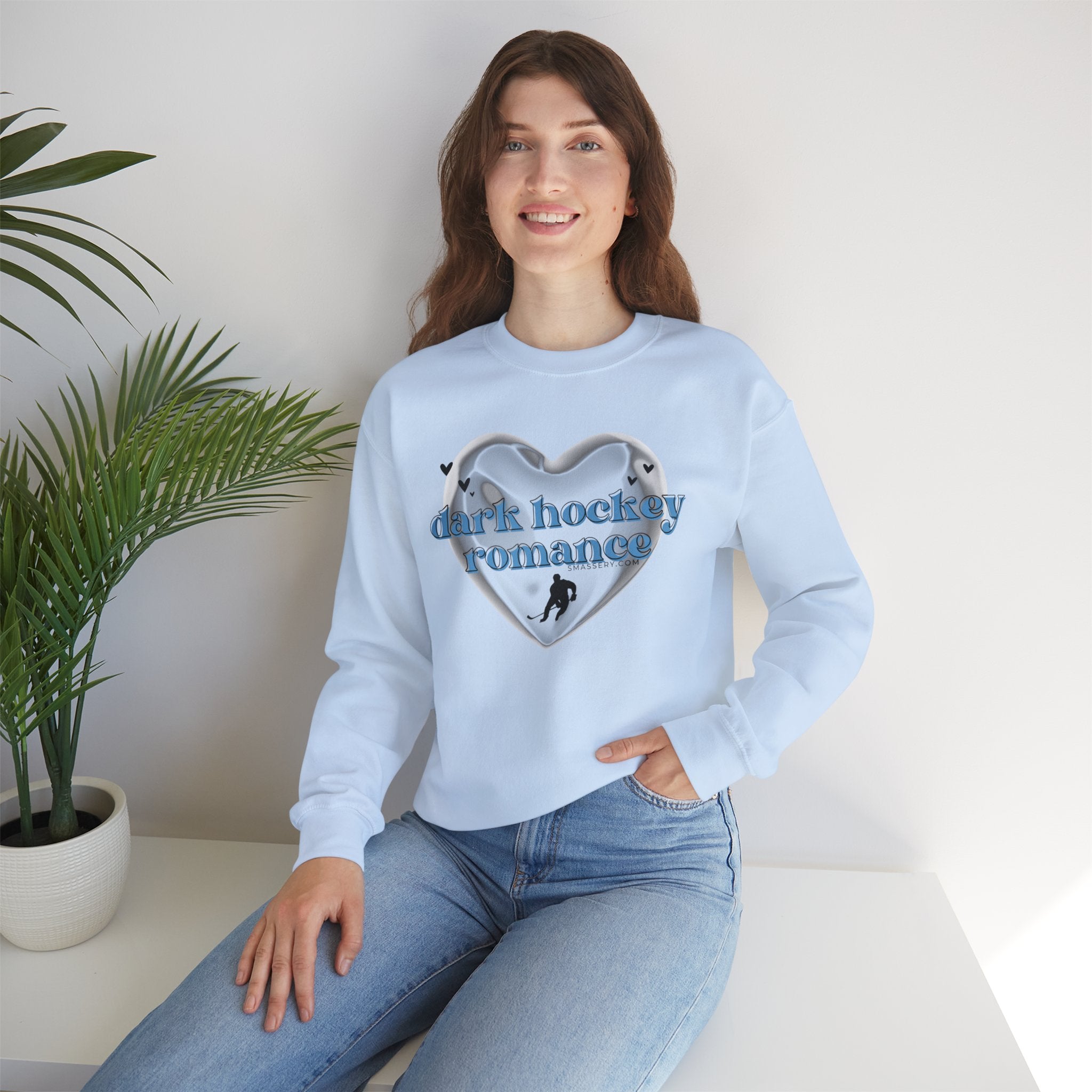 Dark Hockey Romance Crewneck Sweatshirt