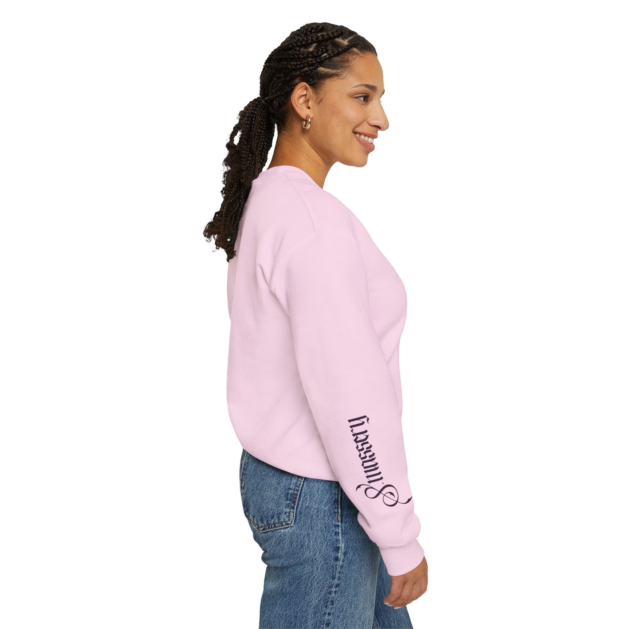S. Massery Crewneck Sweatshirt with Sleeve Detail
