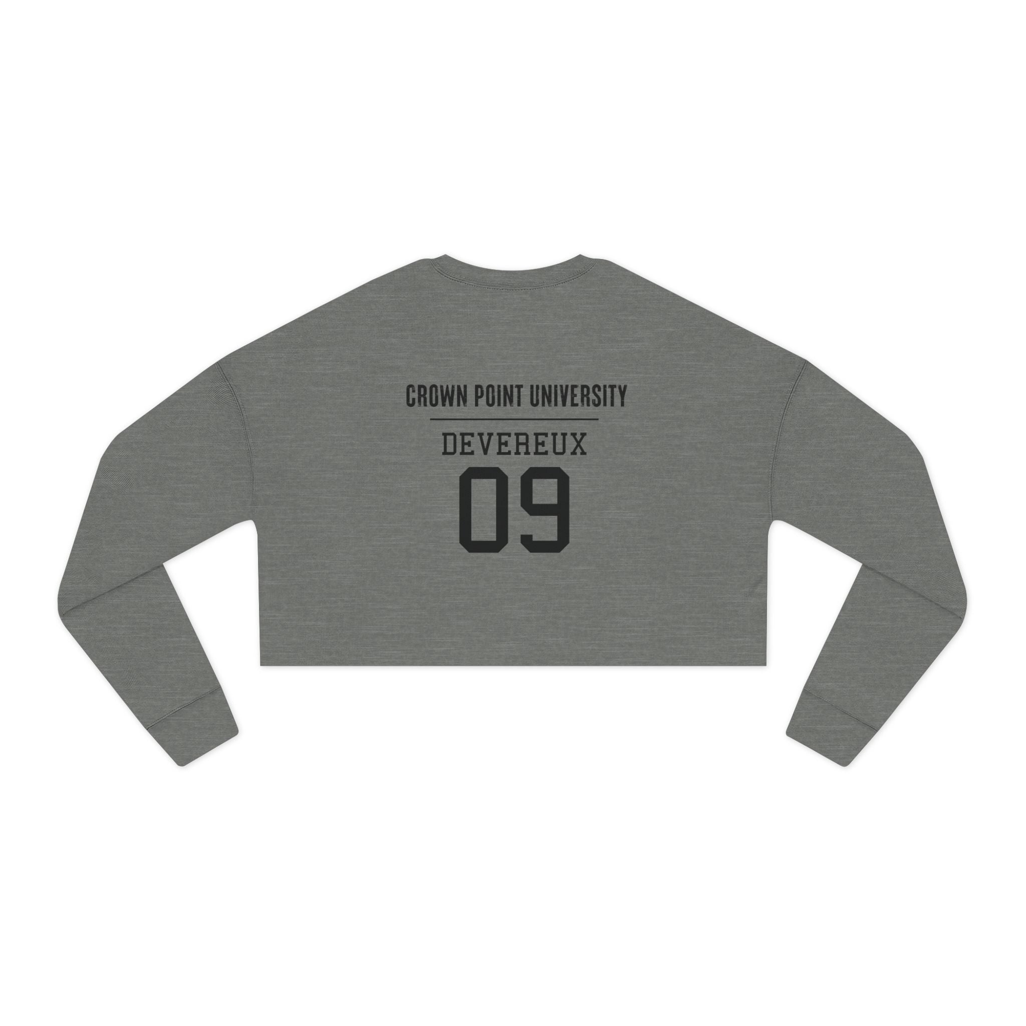 Brutal Obsession's "Obsession. Love." Cropped Graphic Sweatshirt